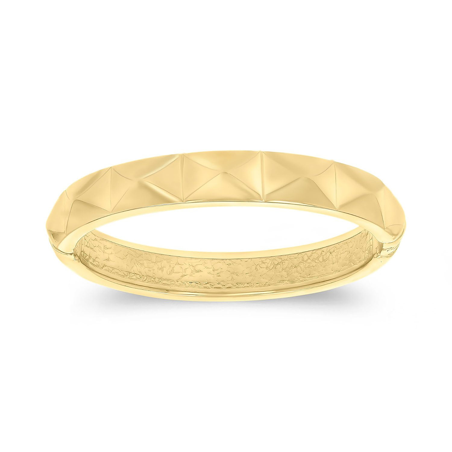 Mosaic Chain Bangle Bracelet Set in Sterling Silver & 18K Gold