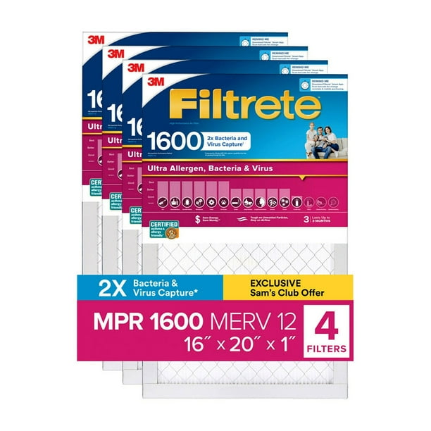Filtri Fornace AFB Platinum MERV 13 - 12 Pezzi 16x20x2 Per Sistemi Hvac 990742