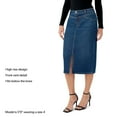 thumbnail image 4 of Edited by Hunter McGrady Women's Denim Midi Skirt, 4 of 9