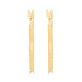 thumbnail image 4 of Open Heart Hoop Earrings in 14K Gold, 4 of 6