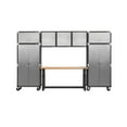 thumbnail image 1 of Seville Classics UltraHD 8-Piece Steel Garage Cabinet Storage Set With Height Adjustable Workbench, 12 Feet Wide Assorted Colors, 1 of 17