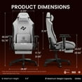 thumbnail image 2 of GTPLAYER Ace Mars Series Fabric Ergonomic Gaming Chair, Assorted Colors, 2 of 10