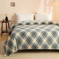 thumbnail image 2 of Yellowstone Dutton Plaid 106" x 94" Queen/King Cloud Blanket, 2 of 6
