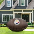 thumbnail image 2 of Logo Brands Pittsburgh Steelers Pre-Lit 10'x6' Inflatable Football, 2 of 6
