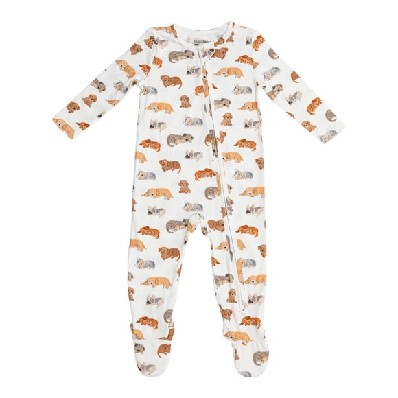 Angel Dear Baby Boys 2-Way Zipper Footie
