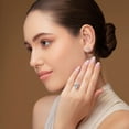 thumbnail image 5 of Lab Created Oval Cut Diamond Solitaire Ring in 18K Gold, 5 of 7