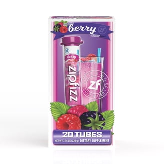 Zipfizz Energy Multi-Vitamin Hydration Drink Mix, Blue Raspberry