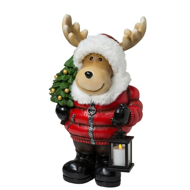 Member's Mark Moose with Fur and LED Lantern - Samsclub.com