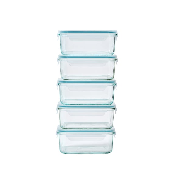 Glasslock 10-Piece Glass Meal Prep Set