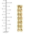 thumbnail image 6 of Kissing Hearts Double Rope Chain Earrings in 14K Gold, 6 of 7