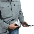 thumbnail image 7 of Habit Men's Long Sleeve 50+ UPF Fishing Shirt, 7 of 8