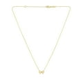 thumbnail image 3 of Bow Station Necklace in 14K Gold, 3 of 7