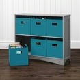 thumbnail image 2 of RiverRidge Horizontal Bookcase with 6 Bins, Assorted Shelf and Bin Colors, 2 of 6