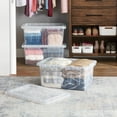 thumbnail image 3 of Member's Mark 60 Quart Clear Storage Tote, 17.2" D x 25.7" W x 12.0" H, 1 pack or 4 pack, 3 of 6