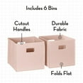 thumbnail image 3 of RiverRidge Folding Bins Cube Storage Cubbies, Set of 6 Playroom Organizers, 3 of 6