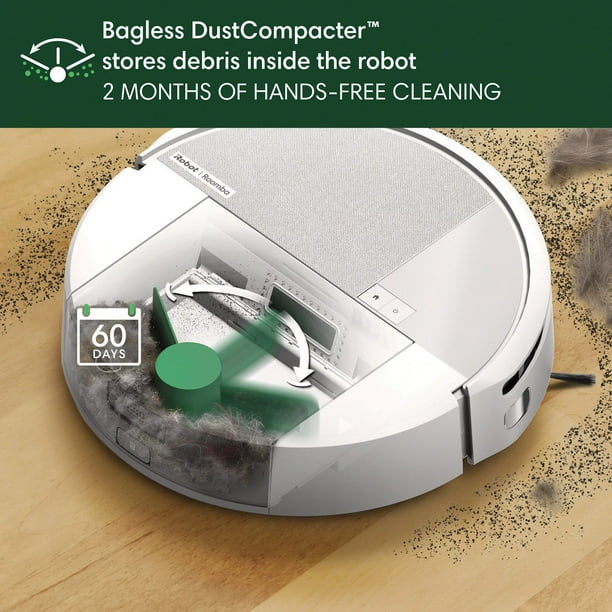 iRobot Roomba 208 DustCompactor Combo Robot Vacuum and Mop