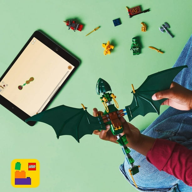 LEGO NINJAGO Lloyd's Green Forest Dragon Toy, 128 pcs