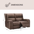 thumbnail image 4 of Bryceton Fabric Manual Reclining Loveseat, 4 of 10
