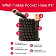 thumbnail image 3 of Pocket Hose Copper Bullet 50' Expandable Garden Hose, 3 of 9