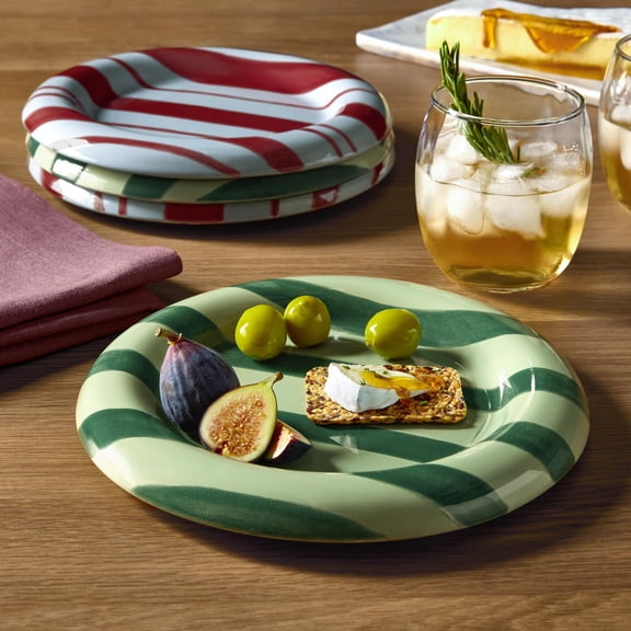 Member's Mark 4-Piece Bubble Stoneware Appetizer Plate