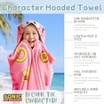 thumbnail image 5 of Kids Character 100% Cotton Hooded Towel With Hand Pockets, 5 of 9