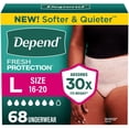 thumbnail image 2 of Depend Max Aborbance Incontinence Underwear for Women, Choose Size, 2 of 7