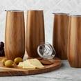 thumbnail image 3 of Member's Mark 14oz. Stainless Steel Insulated Flute Tumblers with Lids, 4 Pack, Choose Color, 3 of 5