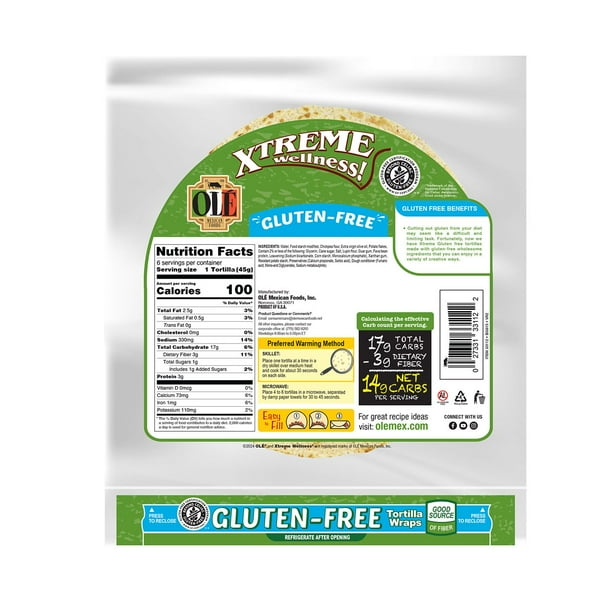 Ole Xtreme Gluten Free Tortillas, 8 in., 6 ct. - Samsclub.com