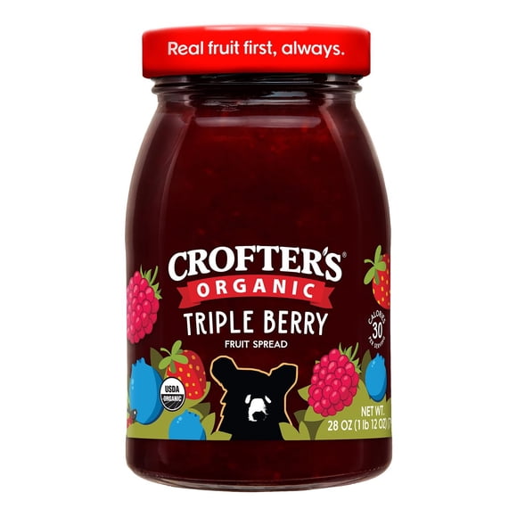 Crofters Organic Triple Berry Fruit Spread, 28 oz.