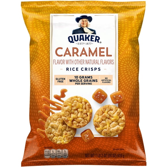 Quaker Caramel Flavored Rice Crisps, 18 oz.
