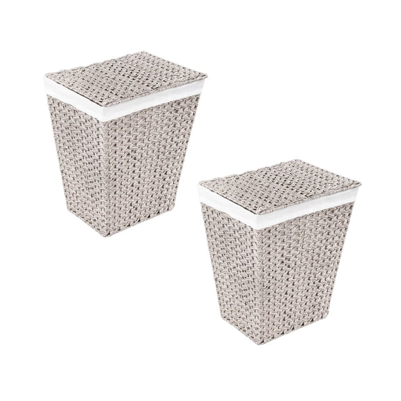 Member's Mark Laundry Hamper, 19.5" W x 14.5" D x 23" H	, Set of 2