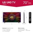 thumbnail image 2 of LG 70" Class UR8000 series LED 4K UHD Smart webOS 23 w/ ThinQ AI TV - 70UR8000AUA, 2 of 14