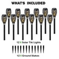 thumbnail image 6 of Deck Impressions 15" Solar Flaming Tiki Torch Lights, 12-Pack, 6 of 7