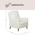 thumbnail image 4 of Chicago Mid-Century Pushback Recliner, Assorted Colors, 4 of 11