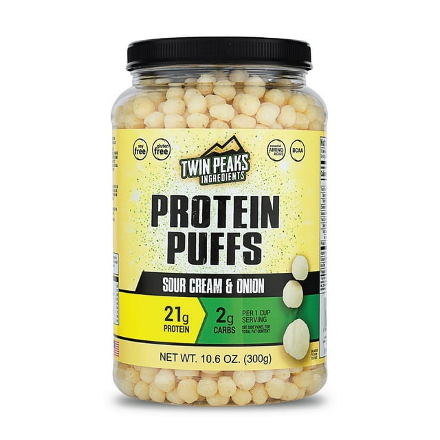 Twin Peaks 21g Keto Protein Puffs, Nacho Cheese, 0.66 lbs.