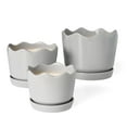 thumbnail image 5 of Member's Mark Ceramic Planters with Saucers, Set of 3, 5 of 9