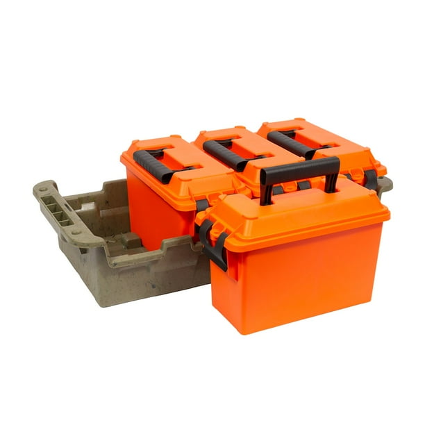 DISH//『aRange』aRange BOX Member's Mark Multi-Use Storage Bins Camo & Orange, 7.5