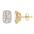 thumbnail image 1 of Lab Created Diamond Cushion Cut Diamond Stud Earrings, 1 of 4