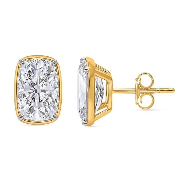 Lab Created Diamond Cushion Cut Diamond Stud Earrings