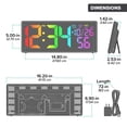 thumbnail image 9 of R.G.Bright LED Wall Clock with Outdoor Temperature and Under Glow, 9 of 9