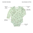 thumbnail image 5 of Member's Mark Baby 4-Pack Organic Cotton Bodysuit, 5 of 8