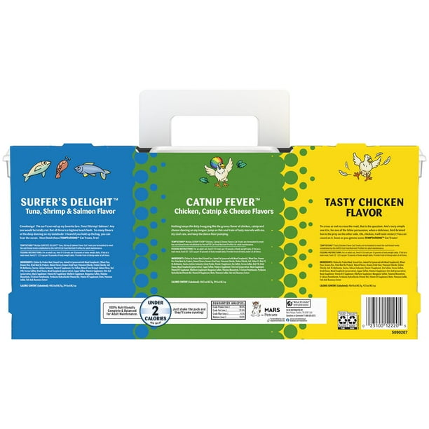 TEMPTATIONS Cat Treats Variety Pack with Tasty Chicken Flavor