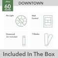 thumbnail image 7 of Hunter Downtown ENERGY STAR® Damp Rated Ceiling Fan and Wall Control - 72" & 60" Assorted Colors, 7 of 24