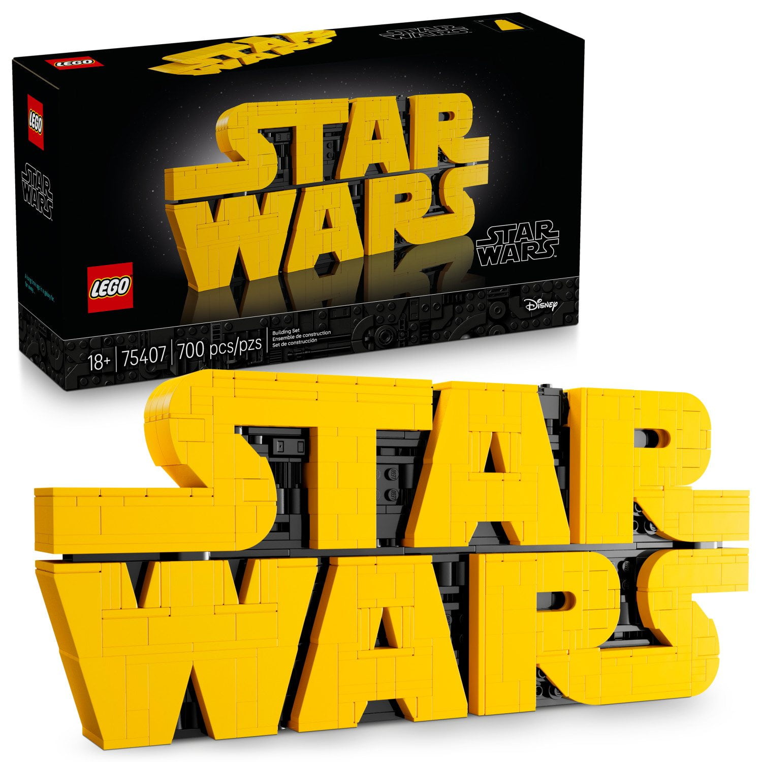 SESSIONS MAJOR PNT グレー×ネイビーLサイズ LEGO Star Wars Brick-Built Star Wars Logo Building Set, 700 pc