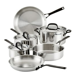 KitchenAid 5-Ply Clad Stainless Steel 9-Piece Cookware Set