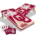 thumbnail image 1 of YouTheFan Oklahoma Sooners 2'x4' Cornhole Board Set, 1 of 6