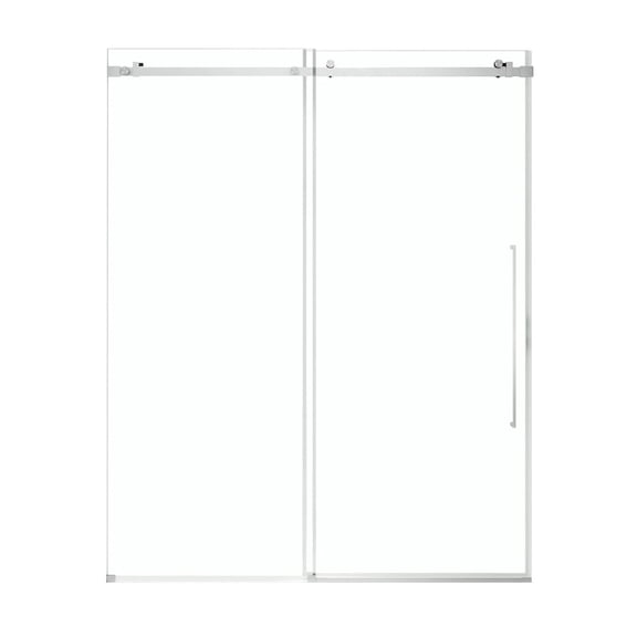 OVE Decors Selby 55-1/2 - 60"W x 74"H Frameless Sliding Shower Door with Clear Glass