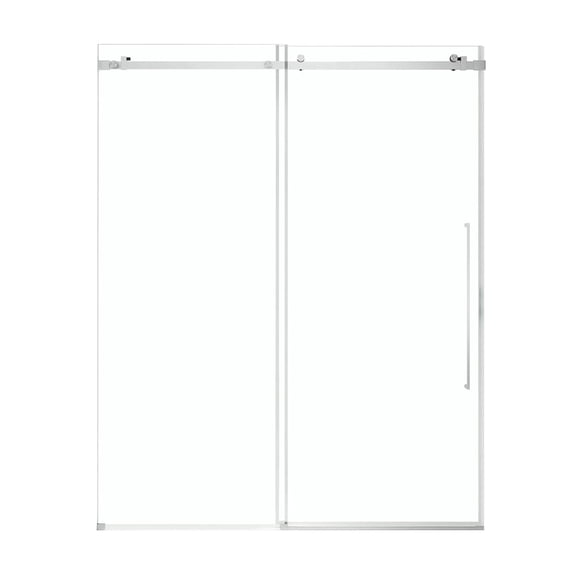 OVE Decors Selby 55-1/2 - 60"W x 74"H Frameless Sliding Shower Door with Clear Glass