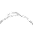 thumbnail image 2 of Lab Created Round Cut Sapphire Necklace in Sterling Silver, 2 of 4