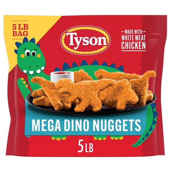 Tyson Mega Dino Nuggets, Frozen, 5 lbs.